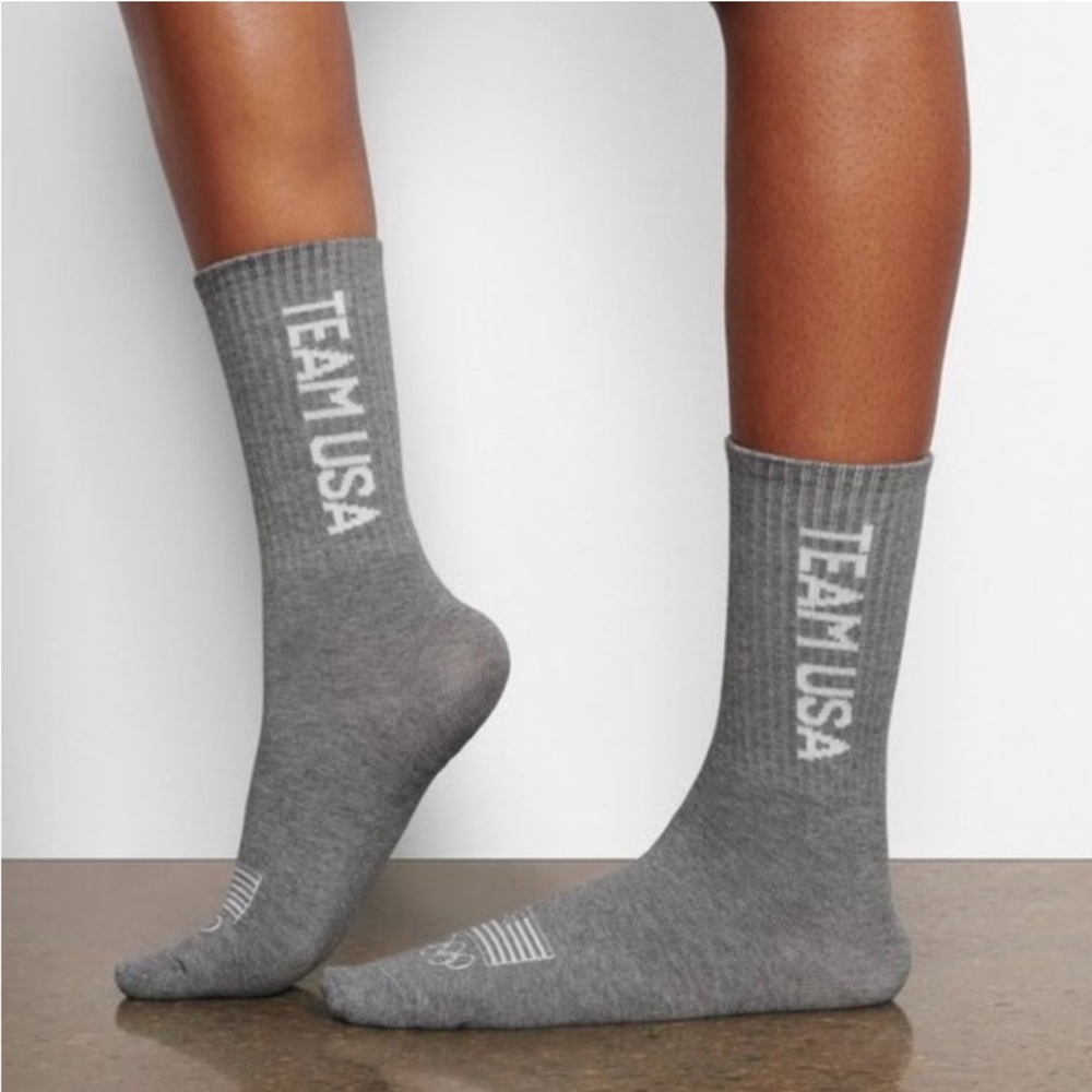 SKIMS Team USA Gray Socks